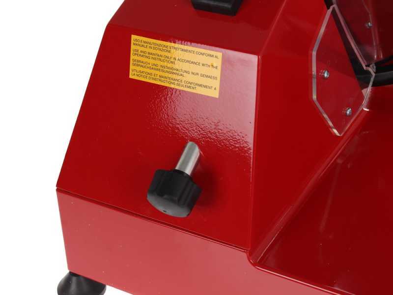 Celme ALFA 250 Rot - Aufschnittmaschine mit Stahlklinge 250 mm