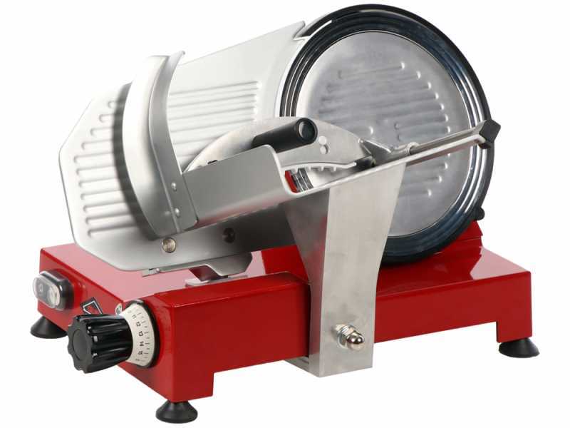 Celme ALFA 250 Rot - Aufschnittmaschine mit Stahlklinge 250 mm