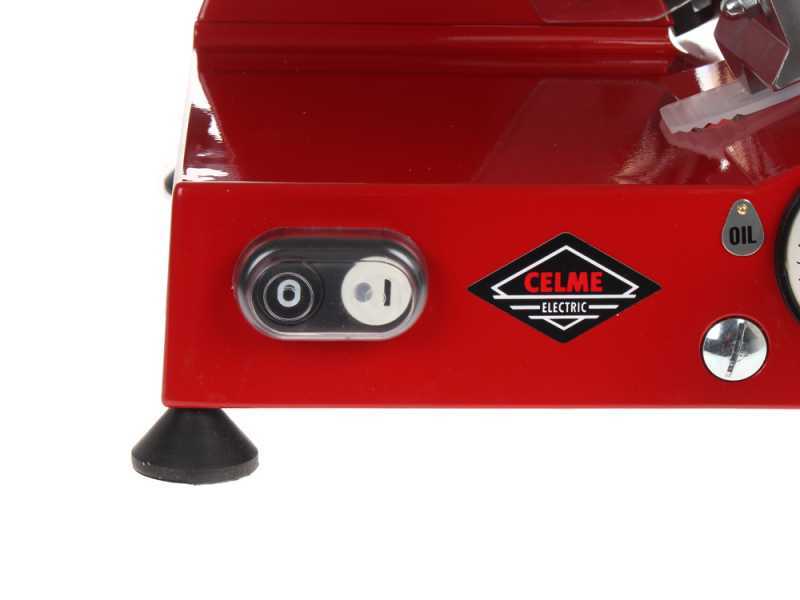 Celme ALFA 250 Rot - Aufschnittmaschine mit Stahlklinge 250 mm