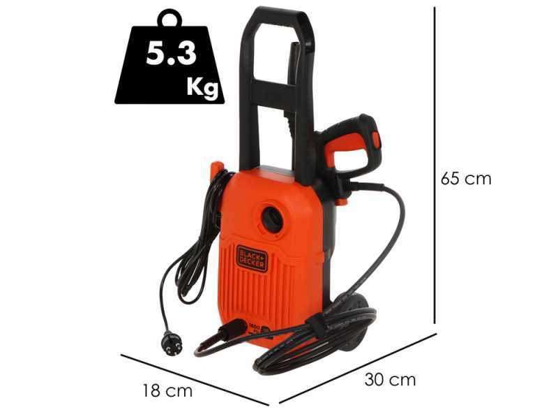 Black &amp; Decker BEPW1300-QS - Elektrischer Kaltwasser-Hochdruckreiniger - max. 110 bar