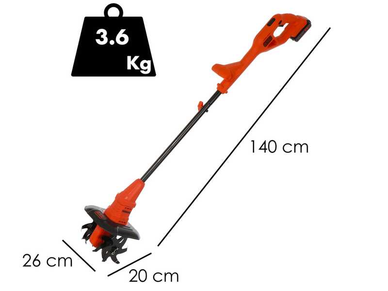 Black &amp; Decker BETL1820L-QW - Akku-Bodenhacke 18V 2Ah + Gratis 18-V-Akku 2 Ah