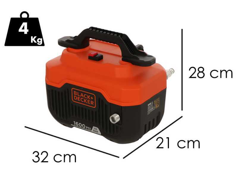 Black &amp; Decker  BEPW1300H-QS - Elektrischer Kaltwasser-Hochdruckreiniger - max. 110 bar