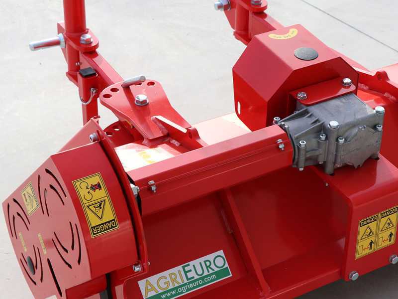 Mulcher AgriEuro Fu TOP 138 M f&uuml;r Traktor leichte Baureihe - Handgef&uuml;hrte Verschiebung - f&uuml;r linksdrehende Zapfwelle (gegen Uhrzeigersinn)