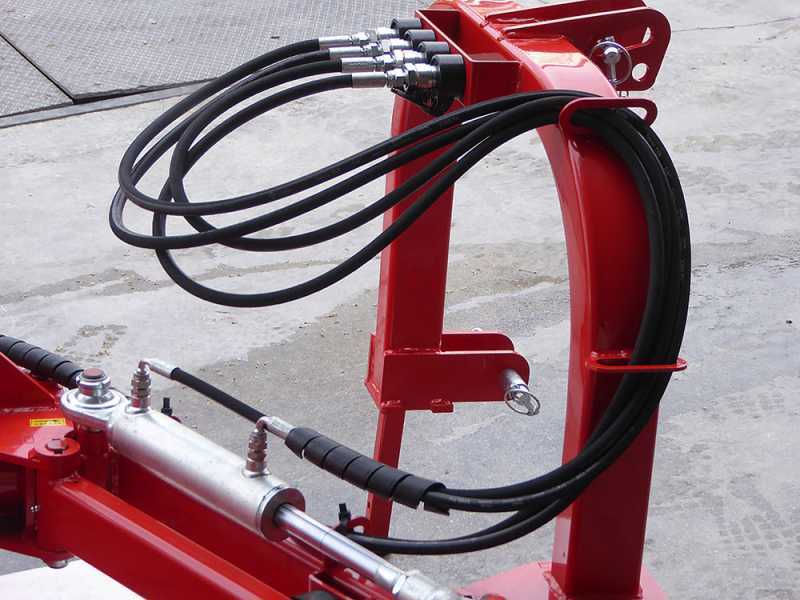 Seitlicher B&ouml;schungsmulcher mit Arm f&uuml;r Traktor, mittel-leichte Baureihe, AgriEuro CE SPECIAL 138 M - f&uuml;r linksdrehende Zapfwelle (gegen Uhrzeigersinn)