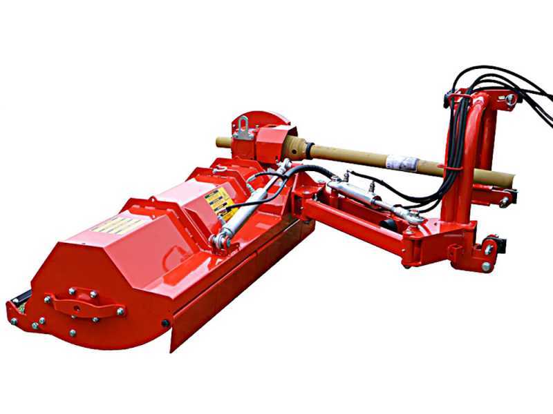 Seitlicher B&ouml;schungsmulcher mit Arm f&uuml;r Traktor, mittel-leichte Baureihe, AgriEuro CE SPECIAL 138 M - f&uuml;r linksdrehende Zapfwelle (gegen Uhrzeigersinn)