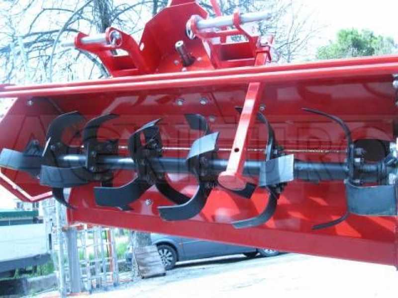 AgriEuro Premium Line TH 145 Reversa - Bodenfr&auml;se f&uuml;r Kleintraktor - mit fester Dreipunktaufnahme -  f&uuml;r linksdrehende Zapfwelle (gegen Uhrzeigersinn)
