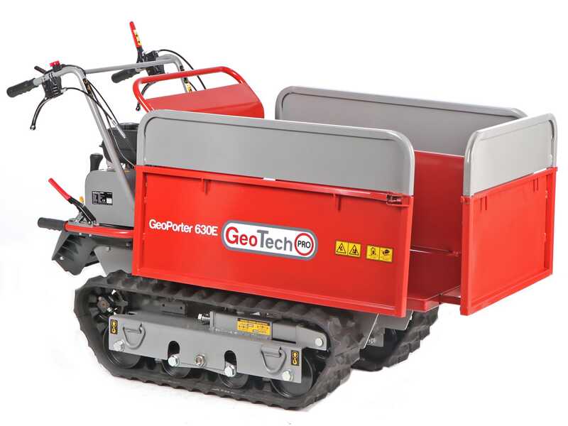 GeotechPro GeoPorter 630E - Raupendumper - ausziehbare Mulde 600 kg