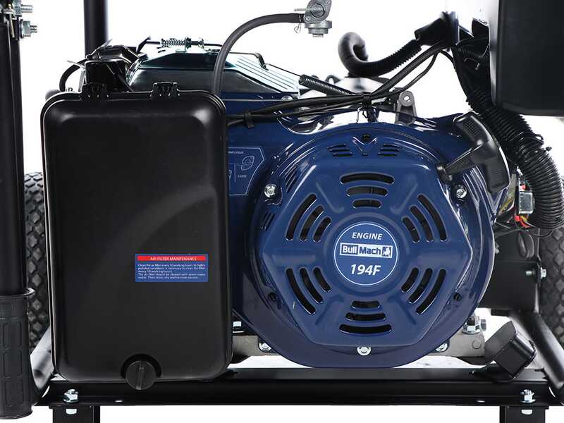 BullMach AMBRA 13800 E - Benzin-Stromerzeuger auf R&auml;dern mit AVR Max. Leistung 10 kW - 9 kW bei PRP 230V