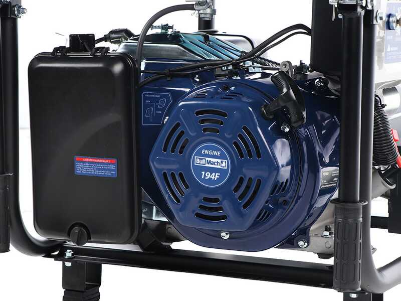 BullMach AMBRA 13800 E-3 - Benzin-Stromerzeuger auf R&auml;dern mit AVR Max. Leistung 10 kW - 9 kW bei PRP 400V