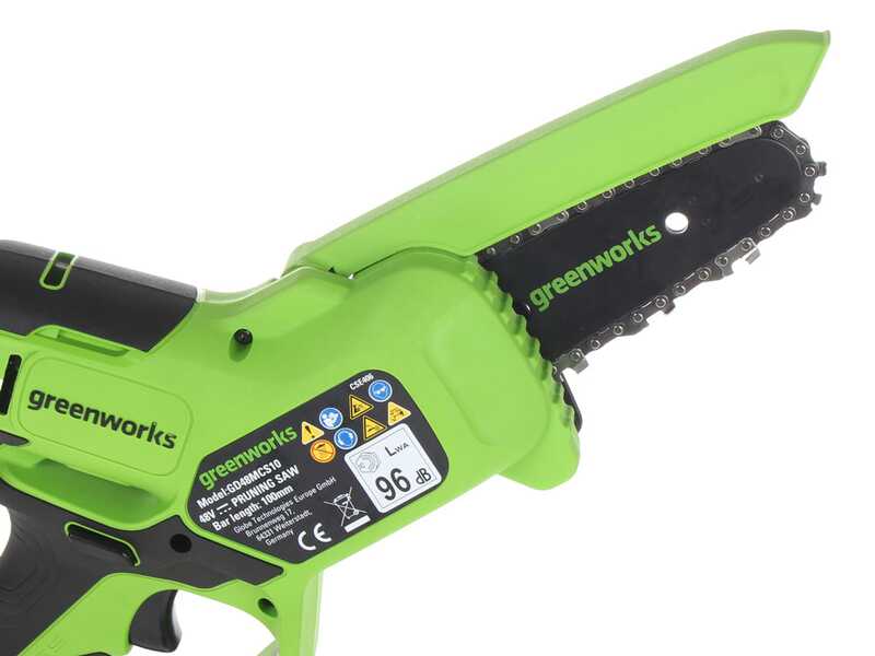 Greenworks GD48MCS10XK2 - Akku-Handkettens&auml;ge - 48V 2Ah