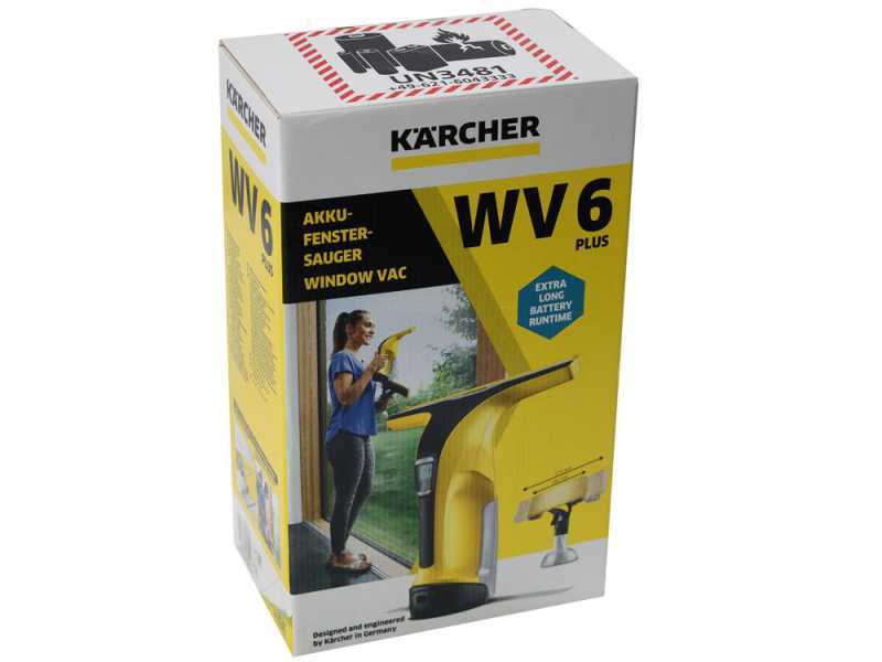 K&auml;rcher WV 6 Plus EU - Akku-Fenstersauger - Handstaubsauger