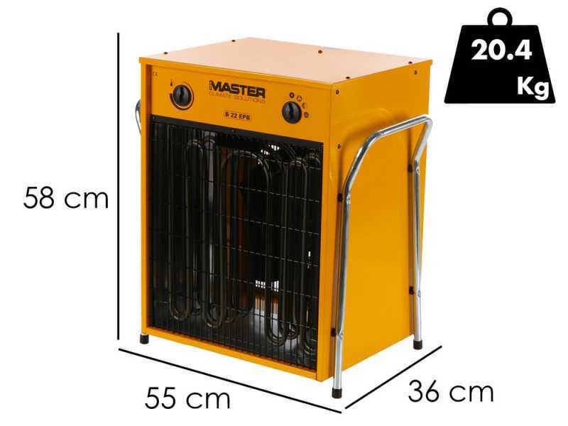 Master B 22 EPB - 400V Elektro-Heizger&auml;t mit Gebl&auml;se - Heizl&uuml;fter