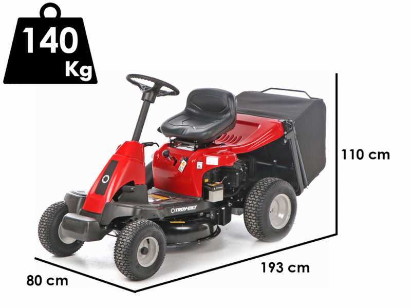 Troy-Bilt TB 60T-R SELECT - Rider Aufsitzrasenm&auml;her - mit Fangkorb - Motor 196 ccm - Elektrostarter