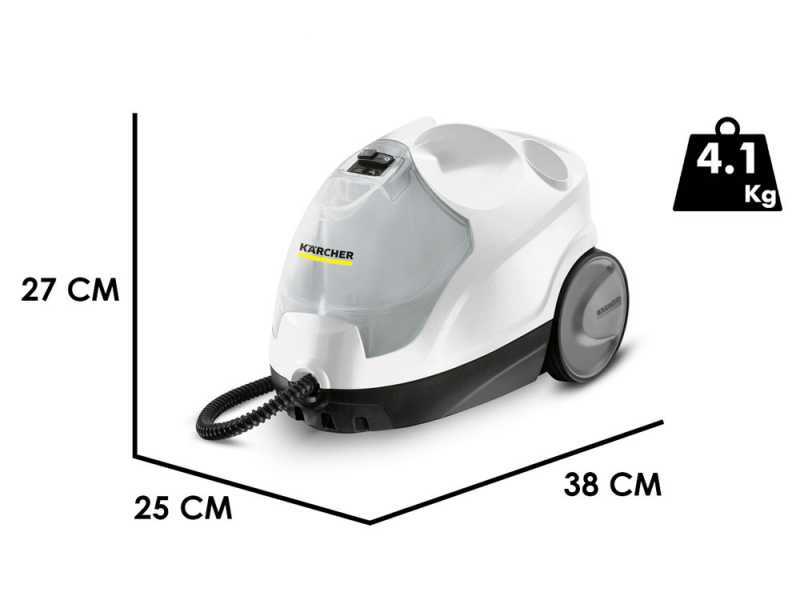 Dampfreiniger K&auml;rcher SC 4 EasyFix - Nonstop Dampf, wiederbef&uuml;llbarer abnehmbarer Wassertank