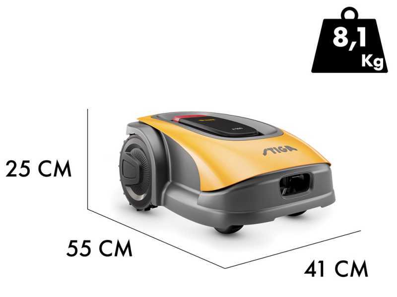 Stiga A 500 - M&auml;hroboter - mit 2 Ah E-Power Akku