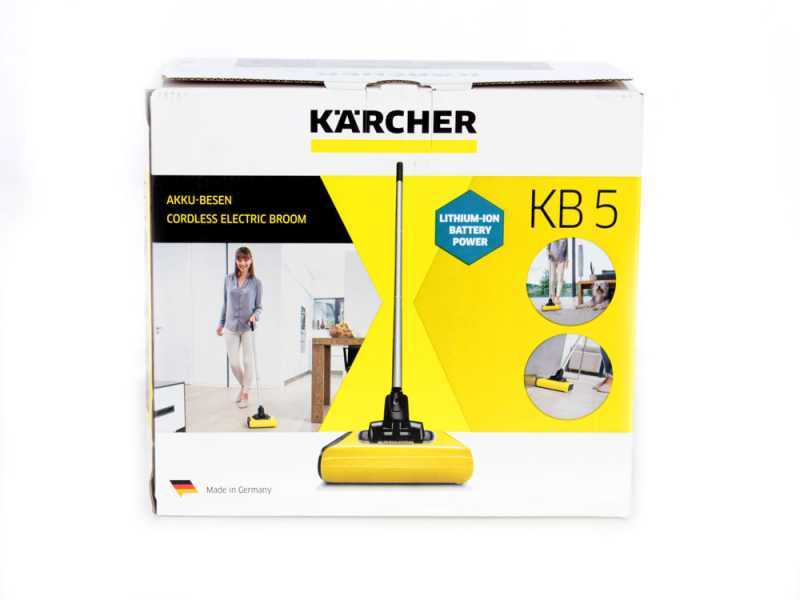 K&auml;rcher KB 5 - Kabelloser wiederaufladbarer Akku-Besen - mit Lithium-Akku