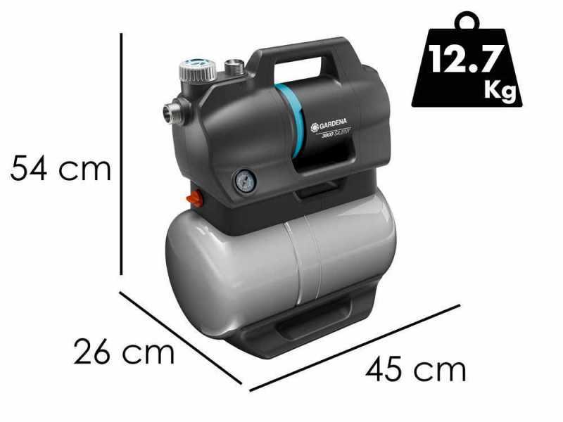 Gardena 3800 Silent - Hauswasserwerk- 600 W - 3.800 L/h