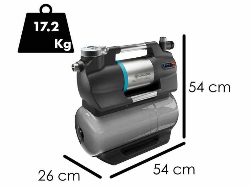 Gardena 6300 SilentComfort - Hauswasserwerk - Bedienung &uuml;ber Bluetooth 1050 W - 6.300 L/h