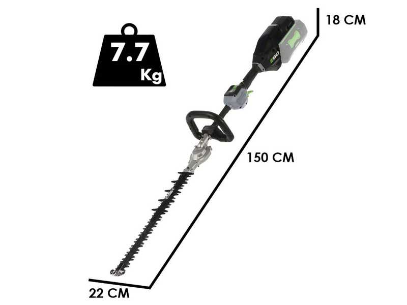 EGO HTX 5300 P - B&uuml;rstenlose Akku-Heckenschere - 56V - 53 cm - SOLO - OHNE AKKU UND LADEGER&Auml;T