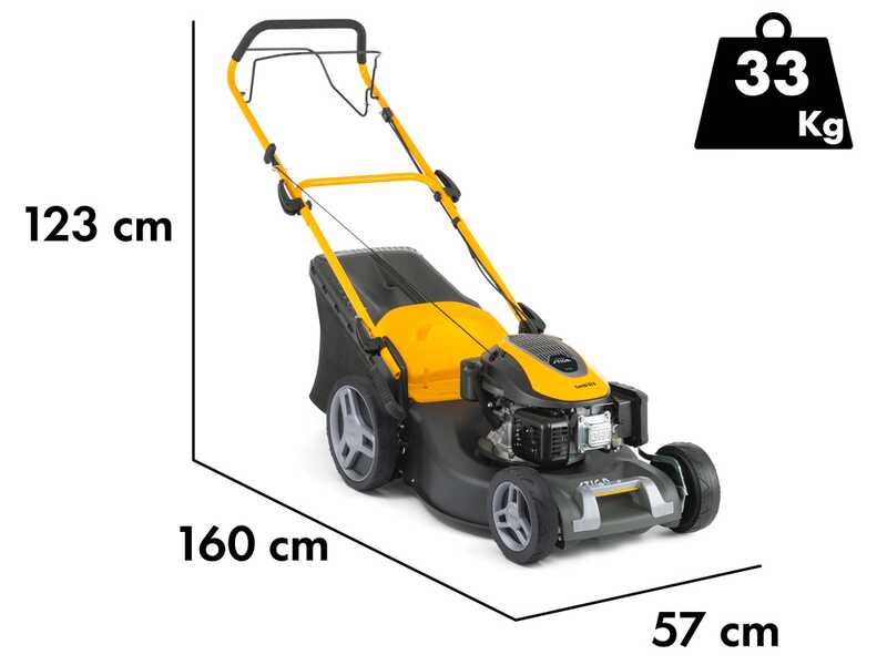 Stiga Combi 53 S - Benzin Rasenm&auml;her mit Radantrieb - 3 in 1 - Motor ST 170