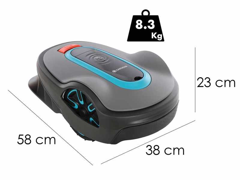 Gardena Smart SILENO Life 750 - M&auml;hroboter - Bedienung &uuml;ber Gardena Smart App - Schnittbreite 22 cm