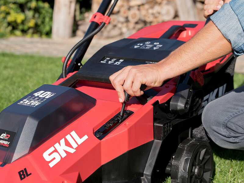 PROMO - SKIL 0140 BA - Akku-Rasenm&auml;her - 2x20V/4ah - 43cm Schnittbreite