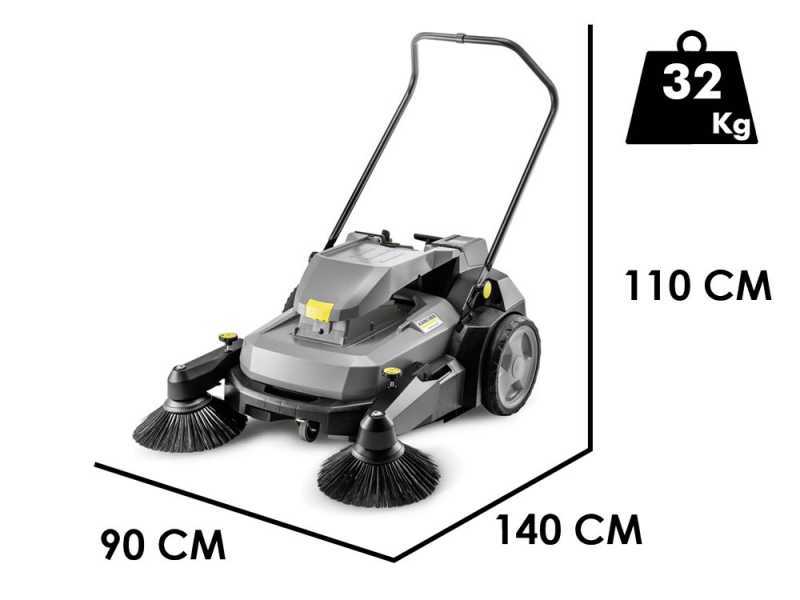 K&auml;rcher KM 70/25 C Bp 2SB - Akku-Handkehrmaschine - 5Ah 36V - mit Fangkorb