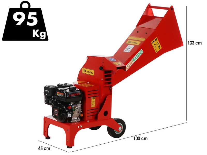 Top Line Mora - Benzin H&auml;cksler - mit Loncin Motor G210
