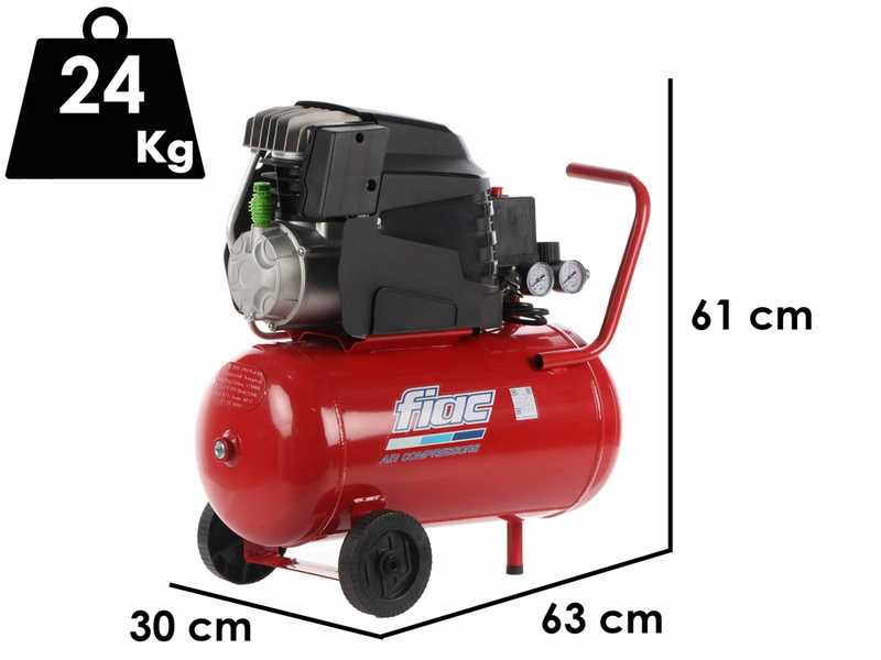 FIAC Cosmos 225 - Elektro-Luftdruckkompressor - Motor 2 PS -  24 Liter