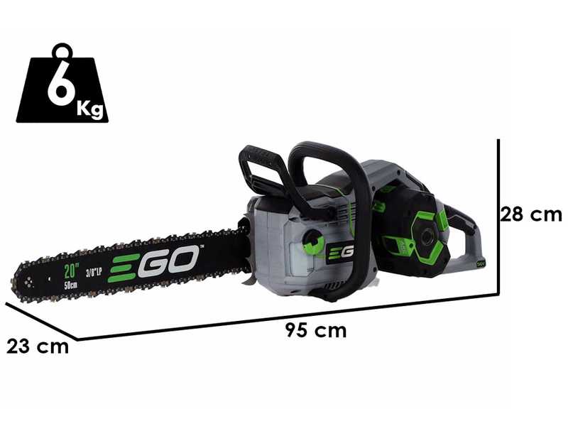 EGO CS 2000 E - Akku-Motors&auml;ge 56V - Schwert 50 cm - SOLO - ohne Akku und Ladeger&auml;t