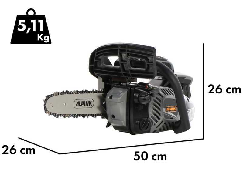 Alpina APR 26 - Baumpfleges&auml;ge - Benzinmotor mit 25,4 ccm Hubraum - 25 cm Schwert