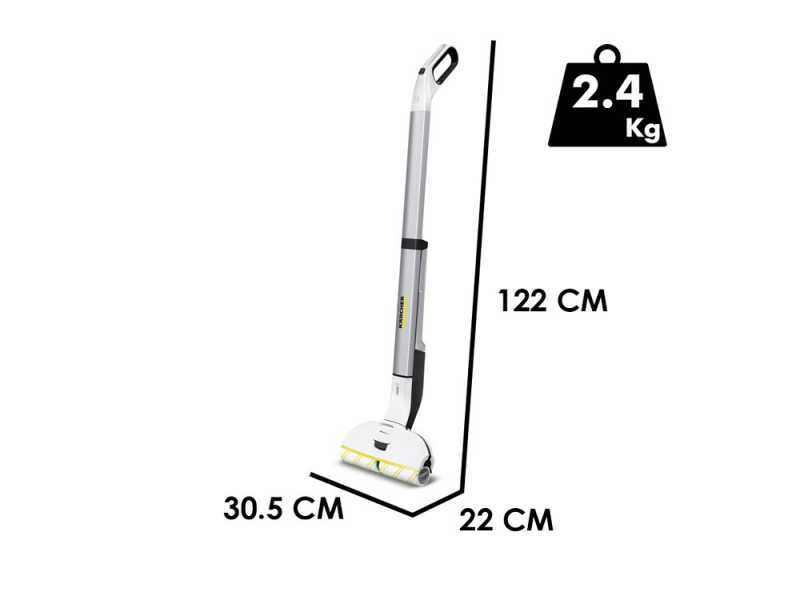 K&auml;rcher EWM 2  - Wischmopp Kabellos 3 in 1: Wischen, Abziehen und Saugen