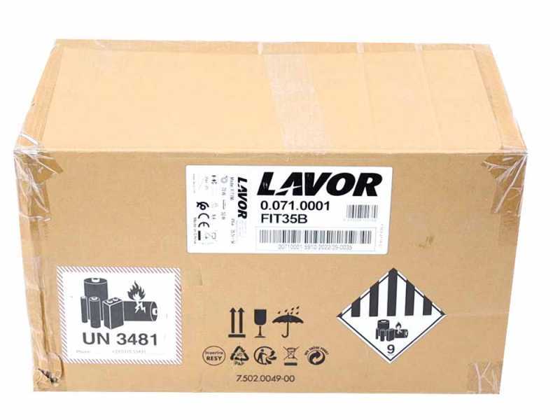 Lavor FIT 35B Li - Scheuersaugmaschine Kabellos 3 in 1: Wischen, Abziehen und Saugen