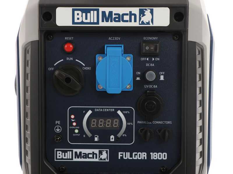 BullMach Fulgor 1800 - Inverter Stromerzeuger 2 kW - Dauerleistung 1,8 kW - 230V