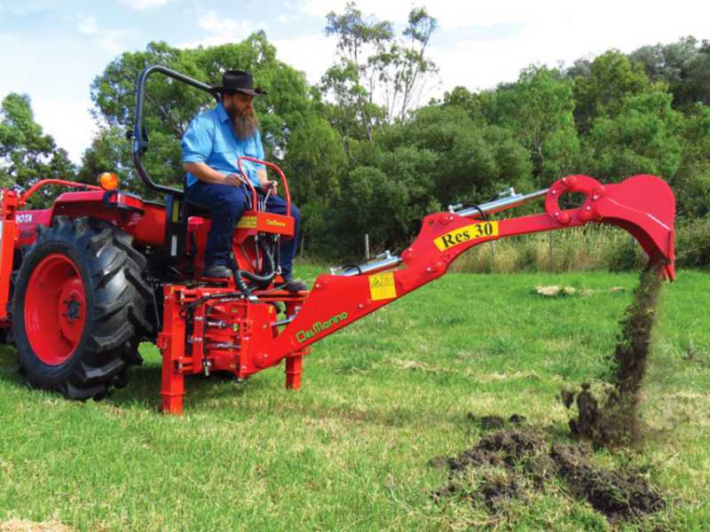 AgriEuro Top Line RES30 - Heckbagger f&uuml;r Traktor mit Seitenverschiebung