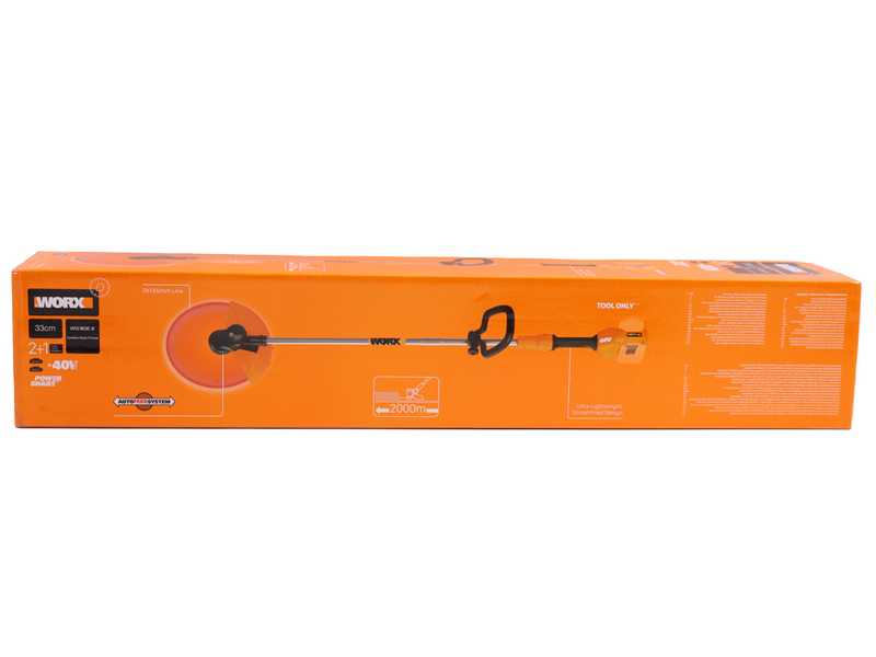 Worx WG183E.9 - Akku-Motorsense - 40V - OHNE BATTERIE UND BATTERIE-LADEGER&Auml;T