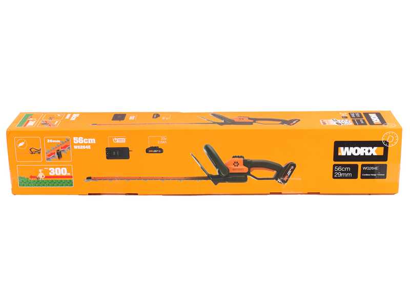 Worx WG264E - Akku-Heckenschere - 20V/2Ah - Schwert 56 cm