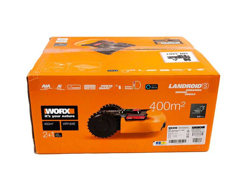Worx Landroid S400 WR184E - M&auml;hroboter mit Begrenzungskabel - 400 m2