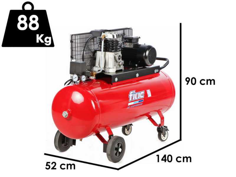 Fiac AB 150/348 - Luftkompressor mit Riemenantrieb 400V-  Motor 3 PS - 150 lt