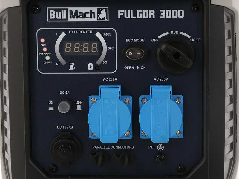 BullMach Fulgor 3000 - Inverter Stromerzeuger 3,3 kW - Dauerleistung 3 kW - 230V