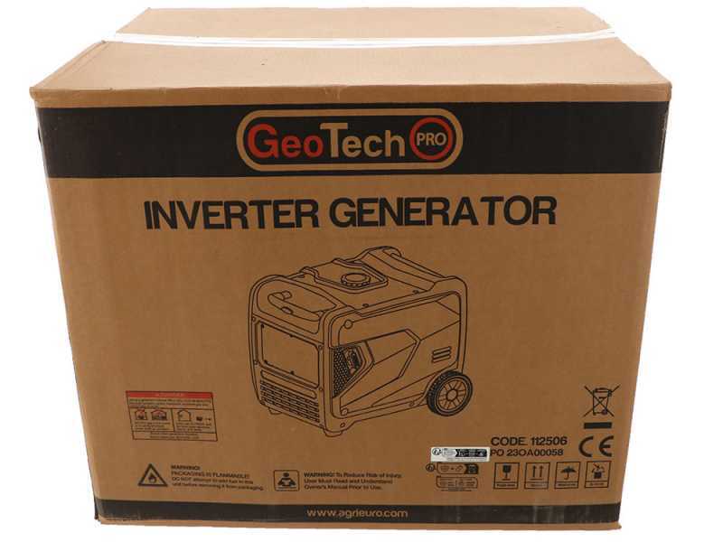 GeoTech-Pro PTGA 7500 - Leiser Inverter-Stromerzeuger mit R&auml;dern 5,8 kw - Dauerleistung 5,5 kw einphasig + ATS