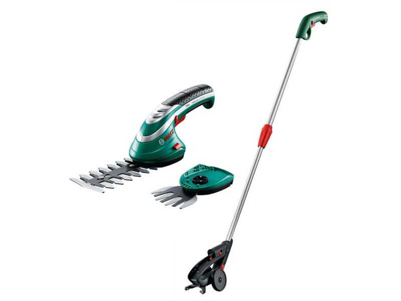 Bosch ISIO3 - Akku-Grasschere mit integriertem Akku auf Schaft - 3.6V 1.5Ah