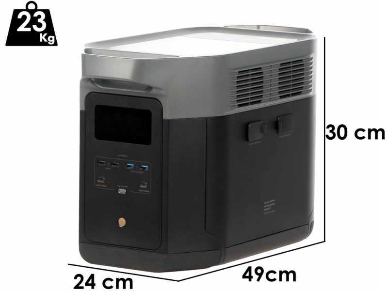 EcoFlow Delta 2 Max - Tragbare Powerstation - 2400W - 2048Wh/51.2V