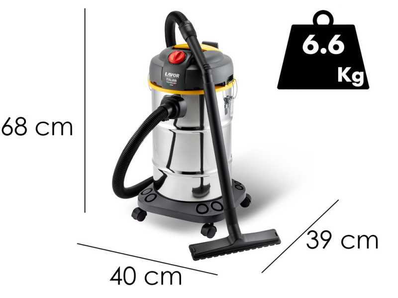 Lavor WTP 30 X - Trocken- und Nasssauger - Trommel 30l - 1600 W