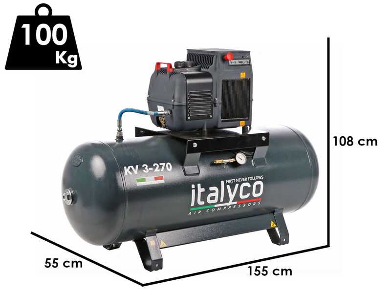 Italyco KV 3/270 - Schraubenkompressor - Druck max 10 bar