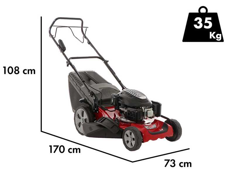 Castelgarden XC 53 SE - Benzin-Rasenm&auml;her mit Radantrieb - 4 in 1 - 166 ccm Motor