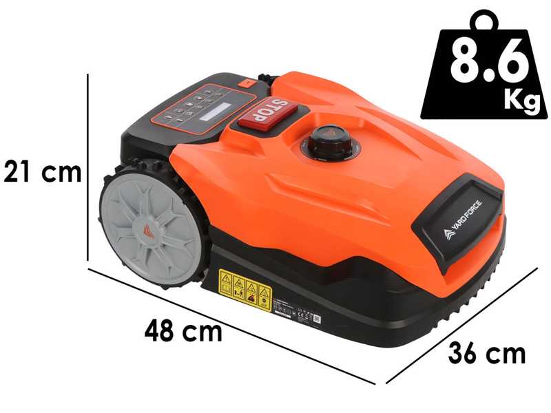 Yard Force XPower 800 - M&auml;hroboter - Steuerung &uuml;ber App - mit Bluetooth