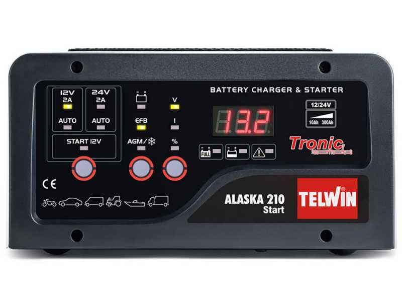 Telwin Alaska 210 Start - Ladeger&auml;t, Starter und Ladeerhaltungsger&auml;t - Bleibatterien 12/24V
