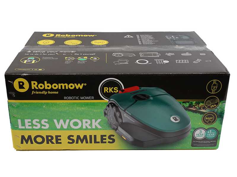 Robomow RKS 1500 - M&auml;hroboter mit Begrenzungskabel - mit 18,5V 4,9Ah Li-Ionen Akku