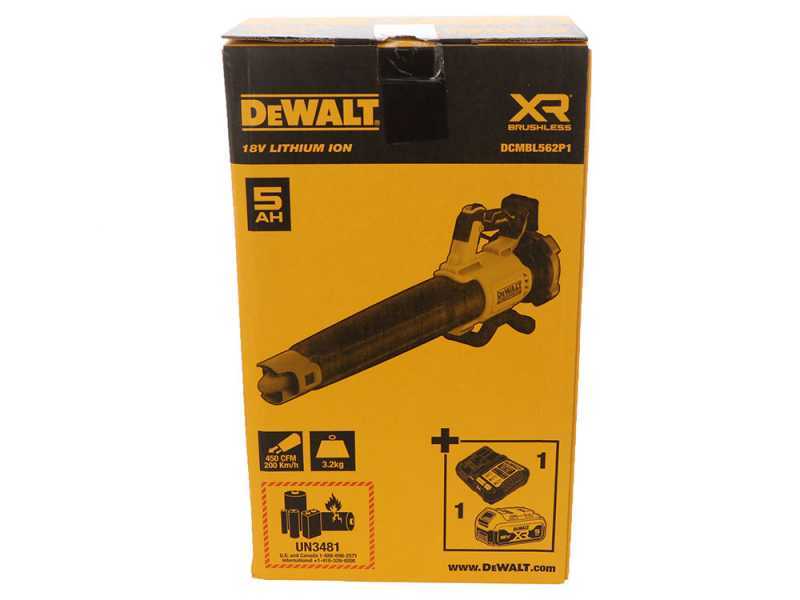 DeWalt DCMBL562P1-QW - Akku-Laubbl&auml;ser - 18V 5Ah